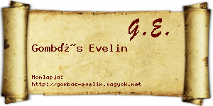 Gombás Evelin névjegykártya
