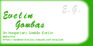 evelin gombas business card