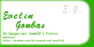 evelin gombas business card